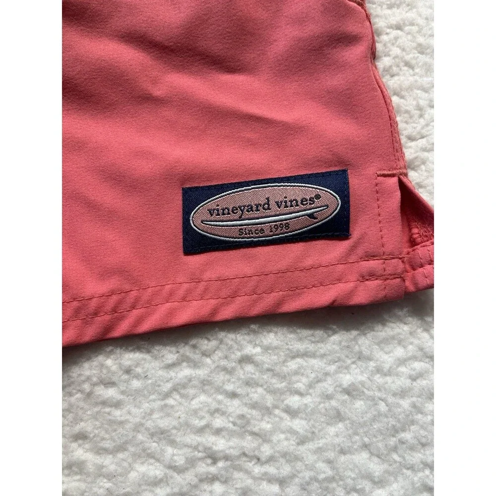 Vinyard Vines Trunks Toddler 4T Pink Lined Swim Shorts Logo Preppy Coastal Sport